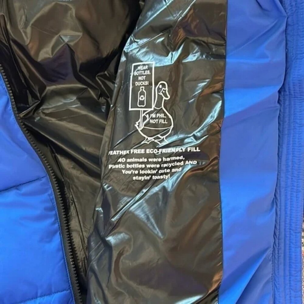 NWT BCBG Generation royal blue parka Feather-free eco-friendly fill Size XL - Picture 11 of 14